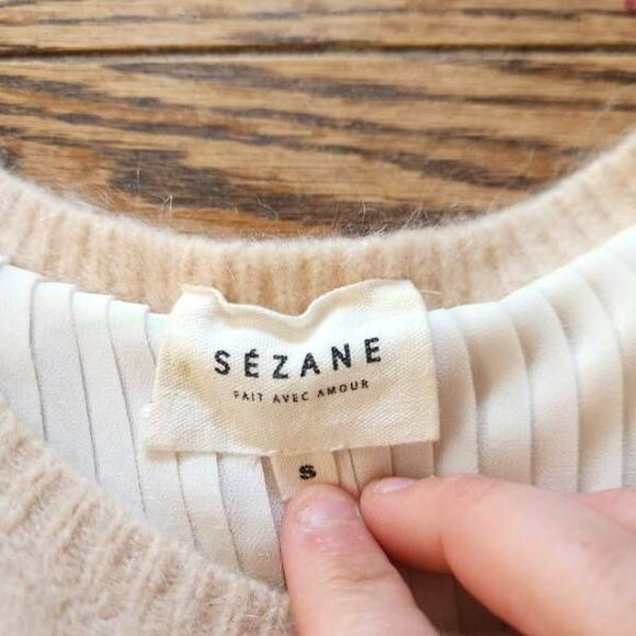 Sezane Sweater with Pleated Hem, Reposhed, Read Description, French Chic - Picture 2 of 7